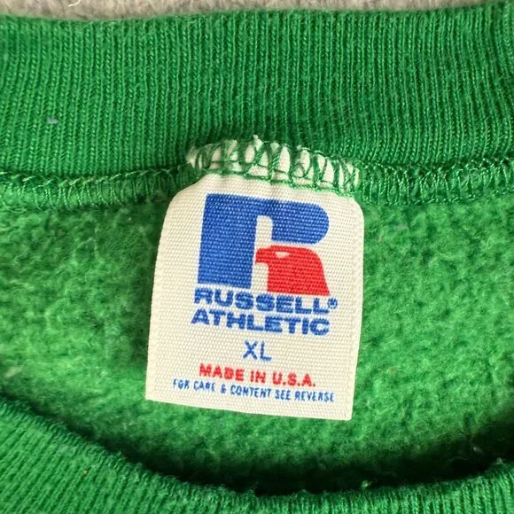 Vintage Christmas Sweatshirt XL Walker Tower Oklahoma University Sooners 80s - Picture 7 of 10